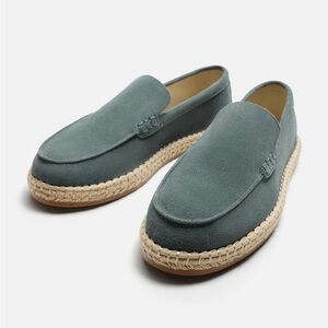 ZARA men’s leather espadrilles US12